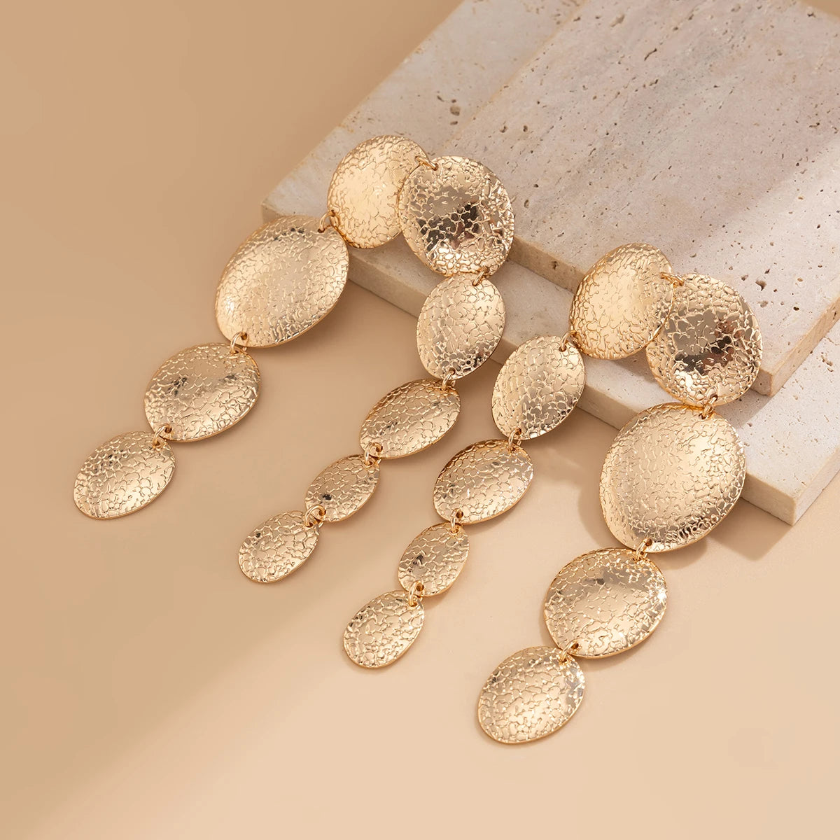 Textured Sequin Tassel Drop
