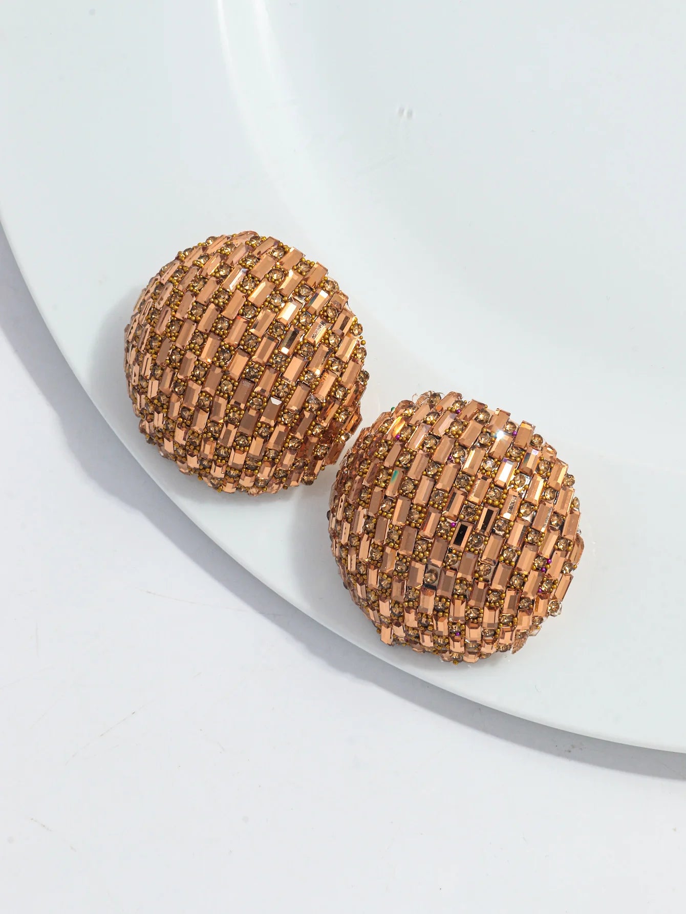 Bling Extra Large Round Crystal Stud