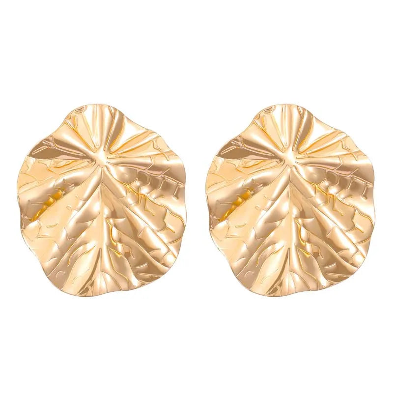 Vintage Geometric Circle Stud Earrings for Women