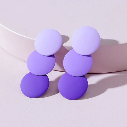 Summer New Paint Gradient Color Stacked Round Disc
