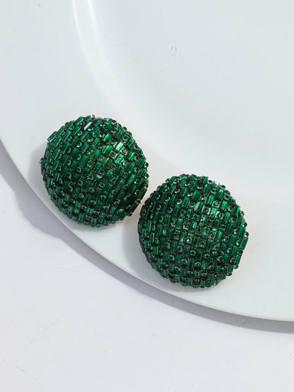 Bling Extra Large Round Crystal Stud