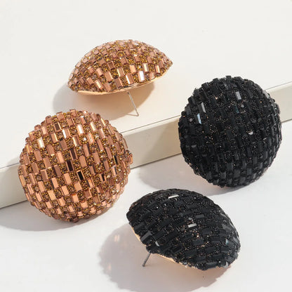 Bling Extra Large Round Crystal Stud