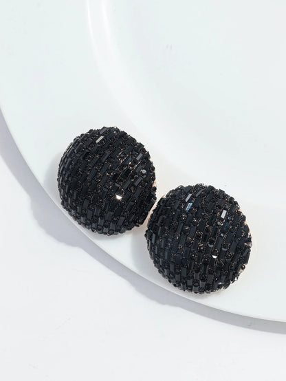 Bling Extra Large Round Crystal Stud