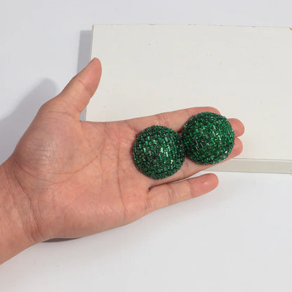 Bling Extra Large Round Crystal Stud